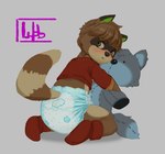 Rating: s
ID: 5633963
Date: 2025-06-10 20:58:21 -0400
Status: pending
Score: 22
anthro booties brown_body brown_fur brown_hair clean_diaper clothed clothing diaper footwear fur green_eyes grey_background hair hi_res holding_object holding_plushie hug hugging_object hugging_plushie kneeling looking_back male mammal plushie procyonid raccoon rear_view shirt shy simple_background sitting socks solo tan_body tan_fur toddler topwear wearing_diaper wob young young_anthro young_male post #5633963
