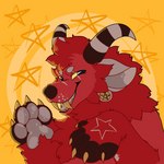 Rating: s
ID: 3081026
Date: 2021-12-19 21:21:25 -0500
Status: active
Score: 18
1:1 anthro blitz_(disambiguation) claws demon ear_piercing ear_ring fangs hair hi_res horn looking_at_viewer male markings occult_symbol outline_star pattern_background pentacle pentagram piercing rattdawg red_body red_hair ring_piercing simple_background solo star star-shaped_background star_(marking) star_on_body star_polygon symbol teeth yellow_background yellow_eyes post #3081026