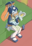 Rating: s
ID: 5202352
Date: 2024-11-24 10:09:59 -0500
Status: active
Score: 8
2018 absurd_res accessory animal_humanoid apron blue_body blue_hair blue_scales blush blush_lines breasts burger clothing container cup dagonian disposable_cup eating eating_food female fish fish_humanoid food footwear fries hair hair_accessory half-closed_eyes hi_res high-angle_view holding_burger holding_food holding_object humanoid legwear malofantastic marine marine_humanoid minette narrowed_eyes one_eye_closed ponytail scales shoes side_boob sitting skullgirls small_breasts solo teeth thigh_highs post #5202352