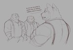 Rating: s
ID: 5645481
Date: 2025-06-16 01:49:25 -0400
Status: active
Score: 5
5_fingers anthro asking biped blush blush_lines blushing_profusely bottomwear button_(fastener) canid canine canis claws clothed clothed_anthro clothed_male clothing cougar coyote crossed_arms dialogue digital_drawing_(artwork) digital_media_(artwork) echo_(series) echo_project english_text eyebrows facial_hair facial_scar felid feline finger_claws fingers fur grey_background group hair hand_in_pocket hi_res humanoid_hands kerchief looking_aside looking_away male male_anthro mammal monochrome mouth_closed mouth_scar muscular muscular_anthro muscular_male mustelid neckerchief neckwear notched_ear open_mouth otter pants pockets rolled_up_sleeves samuel_ayers scar shirt short_hair sideburns simple_background sketch speech_bubble spot_color standing suspenders teeth text the_smoke_room theor three-quarter_view todd_bronson topwear trio vest whisker_spots whiskers william_adler post #5645481