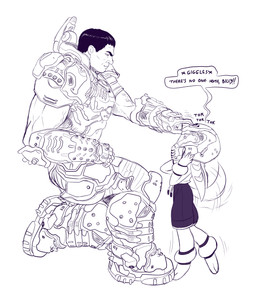 Rating: s
ID: 5670734
Date: 2025-06-27 09:55:15 -0400
Status: pending
Score: 14
anklet anthro armor barefoot boots bottomwear bracelet clothing crovirus digitigrade doom_(series) doom_slayer duo feet female footwear freedom_planet galaxytrail gauntlets gloves handwear hi_res human id_software jewelry kneeling larger_male male mammal microsoft milla_basset on_one_knee paws romper_suit shoes shorts shoulder_cannon size_difference smaller_female smile speech_bubble tail tail_motion tailwag toes wearing_helmet post #5670734