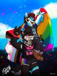 Rating: s
ID: 5613701
Date: 2025-06-01 10:52:03 -0400
Status: active
Score: 11
3:4 british_broadcasting_corporation clothing confetti dantalos demon doctor_who duo hi_res hybrid jewelry kerchief lgbt_pride lgbt_pride_month makeup male male/male mrdarknesswolf mrdarknesswolf_(character) pride_color_accessory pride_color_clothing pride_color_flag pride_colors pride_parade progressive_pride_flag protect_the_dolls romantic romantic_couple shemagh transgender_pride_colors post #5613701