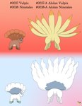 Rating: s
ID: 5568503
Date: 2025-05-13 02:01:35 -0400
Status: active
Score: 11
6_tails 9_tails absurd_res alolan_form alolan_ninetales alolan_vulpix ambiguous_feral ambiguous_gender artist_logo butt dipstick_tail english_text feral fur generation_1_pokemon generation_7_pokemon gradient_background group hi_res leg_markings logo looking_at_viewer looking_back looking_back_at_viewer markings multi_tail ninetales nintendo orange_body orange_fur pichu90 pokemon pokemon_(species) rear_view regional_form_(pokemon) simple_background socks_(marking) tail tail_markings text vulpix white_body white_fur yellow_body yellow_fur post #5568503