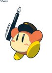 Rating: s
ID: 5312133
Date: 2025-01-16 20:16:58 -0500
Status: active
Score: 4
absurd_res aqidee clothing flushed flushed_face fountain_pen hat headgear headwear hi_res kirby_(series) male nintendo orange_body simple_background solo waddle_dee waddling_head post #5312133