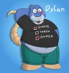 Rating: s
ID: 3265036
Date: 2022-04-07 08:16:08 -0400
Status: active
Score: 11
2022 anthro belly big_belly blue_background blue_body blush bottomwear clothing clouddabat dylan_ramos eulipotyphlan eyes_closed eyewear glasses hi_res male mammal mole_(animal) overweight overweight_male pants red_nose shirt simple_background solo text text_on_clothing text_on_shirt text_on_topwear the_human_heart_(game) topwear post #3265036