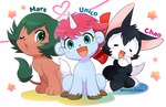 Rating: s
ID: 4686618
Date: 2024-03-29 09:34:44 -0400
Status: active
Score: 13
2021 accessory ambiguous_gender black_body black_fur blue_body blue_fur blush bow_ribbon child daww digital_drawing_(artwork) digital_media_(artwork) dipstick_tail domestic_cat english_text equid equine eyelashes eyes_closed felid feline felis female feral fur green_eyes green_hair green_tail_tip group hair hair_accessory hair_bow hair_ribbon happy heart_symbol hooves horn katy_the_cat_(unico) kemono looking_at_viewer male mammal markings marusu_(unico) mythological_creature mythological_equine mythological_sphinx mythology one_eye_closed osamu_tezuka pose red_bow ribbons sanrio simple_background sitting smile star tail tail_markings text trio unico unico_(series) unicorn utsuro_atomo white_background white_tail_tip wink yellow_body yellow_fur young post #4686618