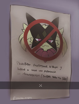 Rating: s
ID: 5670420
Date: 2025-06-27 04:46:26 -0400
Status: pending
Score: 38
anthro blush generation_9_pokemon hi_res meme meowscarada nintendo no_sign pink_eyes pokemon pokemon_(species) shoko_steff text translation_check translation_request post #5670420