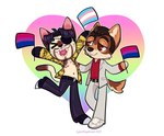 Rating: s
ID: 5233563
Date: 2024-12-09 20:47:17 -0500
Status: active
Score: 21
2021 alternate_species anthro artist_name belt belt_buckle bisexual_pride_colors black_belt black_bottomwear black_clothing black_footwear black_hair black_nose black_pants black_shoes bottomwear brown_body brown_fur brown_hair brown_tail brown_tail_tip buckle canid canine canis chest_scar chest_tattoo chotpot closed_smile clothed clothed_anthro clothed_male clothing colored dated digital_drawing_(artwork) digital_media_(artwork) dipstick_tail domestic_cat domestic_dog duo english_description eyebrows eyes_closed facial_hair fangs featureless_hands felid feline felis flag flag_(object) fluffy fluffy_tail footwear fully_clothed fully_clothed_anthro fully_clothed_male fur furrification goatee goro_majima hair heart_symbol holding_flag holding_object japanese_description kazuma_kiryu lgbt_pride male male/male male_anthro mammal markings mastectomy_scar mouth_closed navel on_one_leg pants pink_tongue pride_color_flag pride_colors raised_arms red_dress_shirt scar sega shaded shoes short_hair simple_background simple_shading smile smiling_at_another smiling_at_partner standing suit tail tail_markings tan_body tan_fur tan_tail tattoo teeth text thick_eyebrows tongue trans_(lore) trans_man_(lore) transgender_pride_colors whiskers white_clothing white_footwear white_shoes white_suit yakuza_(series) yellow_clothing yellow_suit post #5233563