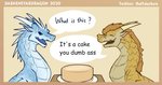 Rating: s
ID: 2295953
Date: 2020-06-16 05:43:29 -0400
Status: active
Score: 492
2020 ambiguous_gender black_sclera black_tongue blue_body blue_ears blue_scales blue_tongue border cake comic confusion darkenstardragon dessert dialogue digital_media_(artwork) dragon duo english_text facial_horn facial_scar feral food frill_(anatomy) furniture grin head_crest head_frill head_spikes horn humor icewing_(wof) insult looking_at_food looking_at_object male male/male male_(lore) multicolored_body mythological_creature mythological_scalie mythology neck_spikes nose_horn open_mouth open_smile qibli_(wof) quadruped sandwing_(wof) scales scalie scar signature simple_background smile speech_bubble spikes spikes_(anatomy) table tan_background tan_body tan_border tan_scales teeth text tongue toothy_grin white_body white_scales wings_of_fire winter_(wof) yellow_body yellow_ears yellow_scales post #2295953