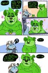 Rating: s
ID: 2925109
Date: 2021-09-12 20:28:04 -0400
Status: active
Score: 36
2021 amphibian anthro bear belly black_nose blue_body candy cellphone clothing comic crazy_frog cupcake dessert duo electronics english_text eyes_closed food food_creature frog green_body gummibar gummy_(food) gummy_bear_(food) gummybear_and_friends hat headgear headwear lewdookami male mammal overweight overweight_male phone smartphone text post #2925109