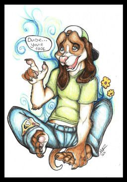Rating: s
ID: 5718412
Date: 2025-07-19 01:34:44 -0400
Status: active
Score: 4
anthro baseball_cap basset_hound beagle black_border border canid canine canis chewtoything clothing dialogue domestic_dog drugs hat headgear headwear hi_res hunting_dog male mammal psychedelic scent_hound solo stoned substance_intoxication trance tucker_(chewtoything) post #5718412