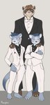 Rating: s
ID: 5414673
Date: 2025-03-05 20:24:02 -0500
Status: active
Score: 58
5_fingers absurd_res adolescent adult_on_adolescent age_difference anthro barefoot black_bottomwear black_bow_tie black_claws black_clothing black_pants blue_eyes blush bottomwear bow_tie brother_(lore) brothers_(lore) brown_body brown_fur claws clothed clothing domestic_ferret eyebrows feet finger_claws fingers front_view fully_clothed fur group hair hi_res male mammal mustelid musteline older_male otter pants riverglaive sibling_(lore) size_difference trio true_musteline twins_(lore) weasel white_bottomwear white_clothing white_pants young young_anthro young_male younger_male post #5414673