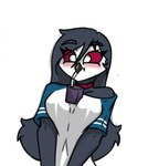 Rating: s
ID: 5358235
Date: 2025-02-07 20:38:07 -0500
Status: active
Score: 33
anthro avian beak bird black_beak black_body blush breasts clothing demon female hands-free_bubble_tea helluva_boss low_res meme non-mammal_breasts octavia_(helluva_boss) owl owl_demon pace-maker red_sclera shirt simple_background small_breasts small_waist solo topwear white_background post #5358235