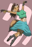 Rating: s
ID: 5114929
Date: 2024-10-14 17:46:46 -0400
Status: active
Score: 7
2024 abstract_background anthro bashka biped bottomwear bracelet breasts brown_body brown_fur brown_hair canid canine cel_shading clothed clothing crop_top dancing digital_drawing_(artwork) digital_media_(artwork) dipstick_tail eyes_closed female floating fox fur furgonomics gloves_(marking) hair hi_res inktober jewelry jumping leg_markings long_skirt mammal markings non_nude open_mouth pawpads shaded shirt short_hair simple_background skirt socks_(marking) solo tail tail_markings tail_through_skirt topwear post #5114929