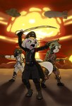 Rating: s
ID: 5219937
Date: 2024-12-02 22:33:44 -0500
Status: active
Score: 38
4_fingers absurd_res aircraft airship anthro avian bird blonde_hair boots canid canine canis clothing cloud coat domestic_dog e254e eyeshadow female fingers fire flamethrower fluffy fluffy_tail footwear german german_military_uniform gloves green_eyes group hair handwear hi_res lipstick makeup male mammal mephitid military military_gear military_helmet military_uniform mushroom_cloud nazi nuclear_explosion ranged_weapon saber schutzstaffel shoes skunk tail topwear trenchcoat trio ufo uniform vehicle war weapon world_war_2 post #5219937