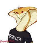 Rating: s
ID: 5370978
Date: 2025-02-13 18:17:31 -0500
Status: active
Score: 71
2024 anthro artist_name black_clothing black_eyes black_shirt black_topwear breasts clothing cobra digital_drawing_(artwork) digital_media_(artwork) espectro111222 female hi_res looking_at_viewer metallica multicolored_body multicolored_scales non-mammal_breasts orange_body orange_scales pupils red_sclera reptile scales scalie shirt signature simple_background slit_pupils snake snake_hood solo tan_body tan_scales text topwear viper_(x-com) white_background x-com yellow_body yellow_scales post #5370978