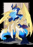 Rating: s
ID: 5331444
Date: 2025-01-26 07:01:31 -0500
Status: active
Score: 13
angel anthro armor athletic dragon faulds gem gift gold_(metal) hi_res kaizar_fire mythological_creature mythological_scalie mythology pauldron rain_dragon scalie teryx teryx_commodore wings post #5331444