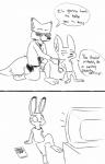 Rating: s
ID: 2000754
Date: 2019-09-22 04:35:20 -0400
Status: active
Score: 22
anthro black_and_white bodily_fluids bottomwear canid canine clothed clothing comic dialogue disney electronics english_text female fennec_fox finnick_(zootopia) fox group hi_res imminent_sex judy_hopps lagomorph leporid male male/male mammal monochrome nick_wilde pants police police_uniform porn_dialogue rabbit red_fox shirt speech_bubble sweat television text tight_orifice topless topwear true_fox uniform visiti zootopia post #2000754