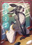 Rating: s
ID: 3863990
Date: 2023-02-09 22:37:55 -0500
Status: active
Score: 132
all_fours anklet anthro asian_clothing bottomwear bracelet chinese_zodiac claws clothed clothing ear_piercing ear_ring feet fur go_(game) grey_body grey_fur hi_res holidays husdingo jewelry lagomorph leporid long_ears male mammal new_year new_year_2023 open_mouth pants partially_clothed piercing rabbit red_eyes ring_piercing smile solo tongue topless topless_male year_of_the_rabbit post #3863990