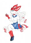 Rating: s
ID: 5438214
Date: 2025-03-16 21:26:03 -0400
Status: active
Score: 10
accessory anthro bottomwear bow_accessory bow_ribbon clothing eeveelution fawnishy female footwear generation_6_pokemon hair hair_accessory hair_ribbon hi_res holding_object locket nintendo painting_(artwork) pokemon pokemon_(species) ribbon(~hey_yo~) ribbons shoes sitting skirt solo sylveon traditional_painting_(artwork) uniform yandere post #5438214