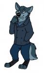 Rating: s
ID: 1448502
Date: 2018-02-05 19:50:56 -0500
Status: active
Score: 16
3_toes 4_fingers anthro biped black_nose blue_clothing blue_topwear bobbie_(rotten_robbie) canid canine canis cheek_tuft chest_tuft clothed clothing coat countershade_face countershade_tail countershade_torso countershading eyebrows facial_tuft feet fingers flat_colors front_view full-length_portrait fully_clothed fur grey_body grey_clothing grey_countershading grey_fur grey_tail grey_topwear half-closed_eyes hand_in_pocket head_tuft hi_res inner_ear_fluff male mammal multicolored_body multicolored_fur narrowed_eyes pockets portrait rotten_robbie shirt simple_background solo standing t-shirt tail toes toothpick topwear trenchcoat tuft two_tone_body two_tone_fur two_tone_tail white_background wolf post #1448502