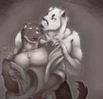 Rating: s
ID: 4641872
Date: 2024-03-06 15:33:59 -0500
Status: active
Score: 39
5_fingers anthro behind_another belly black_bottomwear black_clothing black_pants blue_eyes bottomwear brown_body brown_fur brown_nose clifford_tibbits clothed clothing cougar digital_media_(artwork) duo echo_(series) echo_project eyewear felid feline feline_tail fingers fluffy fluffy_tail fur glasses hand_on_shoulder happy head_turned holding_eyewear holding_glasses holding_object larger_male looking_at_another looking_at_partner looking_back male male/male mammal monotone_body monotone_fur muscular muscular_male mustelid musteline nekku_guy one_eye_closed open_clothing open_mouth open_shirt open_topwear pants pink_nose red_eyes rolled_up_sleeves romantic romantic_couple round_glasses samuel_ayers shirt shirtless simple_background size_difference smile stoat tail tan_belly the_smoke_room topwear true_musteline undressing_partner weasel white_body white_clothing white_fur white_shirt white_topwear post #4641872
