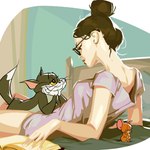 Rating: s
ID: 5425356
Date: 2025-03-10 20:13:43 -0400
Status: active
Score: 24
1:1 2024 bed book domestic_cat eye_contact eyewear felid feline felis female furniture glasses grobi-grafik group hi_res house_mouse human humor jerry_mouse looking_at_another love lying male mammal metro-goldwyn-mayer mouse murid murine nerd on_back rodent thomas_cat tom_and_jerry trio tuxedo_cat post #5425356