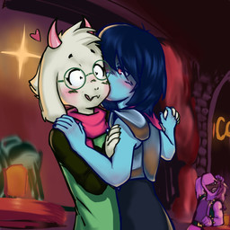 Rating: s
ID: 5748081
Date: 2025-07-31 23:29:05 -0400
Status: pending
Score: 42
1:1 ambiguous_gender anthro blue_body blush bovid caprine clothing darki_llusionist darkner deltarune embarrassed eyewear female fur glasses goat hair hand_holding heart_symbol hi_res horn human kissing_cheek kris_(deltarune) male mammal open_mouth purple_body ralsei red_eyes reptile scalie susie_(deltarune) teeth undertale_(series) waltz_(dance) wearing_glasses post #5748081