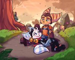 Rating: s
ID: 5655997
Date: 2025-06-20 16:16:31 -0400
Status: active
Score: 2
anthro being_watched blush boots clank_(ratchet_and_clank) clothed clothing cybernetic_arm cybernetic_limb detailed_background eyewear eyewear_on_head female footwear fur gloves goggles goggles_on_head grass group handwear happy hi_res kit_(ratchet_and_clank) lombax looking_at_another lou_lubally machine male male/female mammal markings open_mouth open_smile plant prosthetic prosthetic_arm prosthetic_limb ratchet_(ratchet_and_clank) ratchet_and_clank ring ring_(marking) ringed_tail rivet_(ratchet_and_clank) robot rock scarf shoes signature smile sony_corporation sony_interactive_entertainment striped_body striped_fur striped_markings striped_tail stripes tail tail_markings tail_tuft tree tuft post #5655997