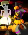 Rating: s
ID: 550892
Date: 2014-10-27 19:27:14 -0400
Status: active
Score: 11
2014 4:5 alternate_color anthro anthrofied artemis_(pokesona) biped black_body black_fur black_hair breasts clothed clothing digital_media_(artwork) eeveelution fan_character female food fruit fur generation_2_pokemon hair halloween hat headgear headwear hi_res holidays jack-o'-lantern looking_back multicolored_hair night nintendo pink_eyes pink_hair plant pokemon pokemon_(species) pokemorph pumpkin pumpkin_breasts pumpkin_butt redimplight scarecrow sitting solo two_tone_hair umbreon witch_hat post #550892