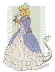 Rating: s
ID: 4109341
Date: 2023-06-14 00:05:52 -0400
Status: active
Score: 230
5_fingers absurd_res anthro antlers back_spikes bell_sleeves big_dress biped blonde_eyelashes blonde_hair blue_antlers blue_clothing blue_dress classy clothed clothing colored countershading dragon dress ear_piercing ear_ring eastern_dragon eyelashes eyes_closed female fingers flower frilly frilly_clothing frilly_dress fully_clothed hair headgear hi_res horn light_dragon_(totk) long_ears long_hair long_neck long_tail mythological_creature mythological_scalie mythology nintendo pattern_background piercing plant princess_zelda reverse_countershading ring_piercing rococo_clothing scalie secret_stone secret_stone_of_time side_view silent_princess simple_background smile sniffing solo spiked_tail spikes spikes_(anatomy) tail tan_body tatujapa tears_of_the_kingdom the_legend_of_zelda white_background white_body zonai_clothing post #4109341