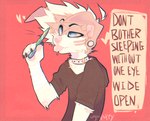 Rating: s
ID: 2434549
Date: 2020-10-04 17:50:40 -0400
Status: active
Score: 17
anthro bodily_fluids canid clothing collar dialogue ear_piercing english_text gauged_ear hoodie knife male mammal piercing saliva skinny solo speech_bubble text topwear ughpuppy wraps wrist_wraps post #2434549