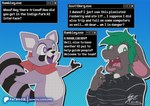 Rating: s
ID: 5189787
Date: 2024-11-18 09:37:00 -0500
Status: active
Score: 54
anthro arms_outstretched clothing dialogue dragon duo english_text fangs female fur furred_dragon furred_scalie green_eyes hi_res hoodie indigo_park kerchief kerchief_only male mammal mythological_creature mythological_scalie mythology open_mouth pattern_clothing pattern_hoodie pattern_topwear procyonid purple_eyes raccoon rambley_raccoon red_kerchief scalie scottderg signature smile striped_clothing striped_hoodie striped_topwear stripes teeth text text_box topwear worried post #5189787