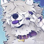 Rating: s
ID: 5664199
Date: 2025-06-24 04:15:31 -0400
Status: active
Score: 17
1:1 2024 anthro blep blue_nose blue_pawpads bust_portrait canid canine cheek_tuft claws collar dated facial_tuft fingerpads front_view fur gesture hair hair_over_eyes hand_gesture male male_anthro mammal messy_hair neck_tuft obscured_eyes pawpads portrait purple_claws purple_collar purple_tongue rayliicious short_hair signature simple_background solo tongue tongue_out tuft v_sign white_body white_fur white_hair post #5664199