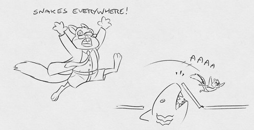 anthro black_and_white chipmunk clothed clothing dialogue disney eyewear fish glasses male mammal marine mistermead monochrome rodent shark simple_background solo squirrel text white_background zootopia
Rating: Safe
Score: 1
User: Nicklo6649
Date: April 19, 2018 anthro black_and_white chipmunk clothed clothing dialogue disney eyewear fish glasses male mammal marine mistermead monochrome rodent shark simple_background solo squirrel text white_background zootopia
Rating: Safe
Score: 1
User: Nicklo6649
Date: April 19, 2018