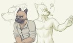 Rating: s
ID: 2571485
Date: 2021-01-14 16:56:14 -0500
Status: active
Score: 8
2008 abs anthro athletic athletic_anthro athletic_male bandage bandage_on_face bandage_on_nose black_body black_fur black_nose brown_body brown_eyes brown_fur canid canine canis cigarette clothed clothing collared_shirt domestic_dog dress_shirt frank_fischer fur male mammal mature_anthro mature_male nipples question_mark rhodesian_ridgeback ritts rolled_up_sleeves serious shirt simple_background sketch smoking solo surprise topless topwear post #2571485