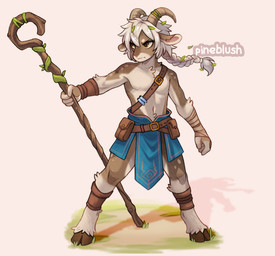 Rating: s
ID: 5676428
Date: 2025-06-29 21:05:47 -0400
Status: flagged
Score: 24
anthro bovid braided_hair caprine cloven_hooves goat hair hooves male mammal pineblush simple_background solo staff wraps wrist_wraps post #5676428