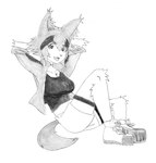 Rating: s
ID: 5255345
Date: 2024-12-20 20:01:12 -0500
Status: active
Score: 25
absurd_res accessory animal_humanoid arm_tuft big_breasts bottomwear breasts canid canid_humanoid canine canine_humanoid chest_tuft clothing collar collarbone dog_humanoid efradraws elbow_tuft fangs female footwear hair hands_behind_head headband hi_res huge_breasts humanoid inner_ear_fluff jacket japanese_kobold knee_tuft kobold leg_tuft mammal mammal_humanoid monochrome monster_girl_(genre) monster_musume open_mouth polt_(monster_musume) scalie shoes shorts simple_background smile sneakers solo tail teeth topwear tuft post #5255345