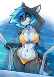 Rating: s
ID: 5549436
Date: 2025-05-04 20:41:58 -0400
Status: active
Score: 150
2025 5_fingers abs ambris anthro big_breasts bikini blue_eyes blue_hair breasts clothed clothed_anthro clothed_female clothing collarbone erika_(ambris) eyebrows eyelashes female fingers fish gold_bikini golden_week hair hi_res marine navel non-mammal_breasts one_eye_closed shark short_hair side-tie_bikini solo string_bikini swimming_pool swimwear tail text thick_thighs two-piece_swimsuit url water wet wide_hips wink post #5549436