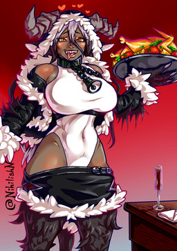 Rating: s
ID: 5191904
Date: 2024-11-19 10:59:21 -0500
Status: active
Score: 19
big_breasts bovid breasts caprine christmas claws clothed clothing dark_body dark_skin demon female goat hi_res holidays krampus krampus_(monster_girl_encyclopedia) mammal monster_girl_(genre) monster_girl_encyclopedia nihilishn not_furry solo tongue wide_hips post #5191904