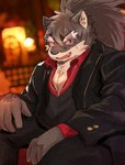 Rating: s
ID: 5621563
Date: 2025-06-04 22:11:13 -0400
Status: active
Score: 5
anthro canid canine canis clothing domestic_dog eyebrows fur grey_body grey_fur hair hi_res jewelry lifewonders looking_at_viewer male mammal necklace pecs ponytail red_eyes scar shino_(tas) smile solo suit suna_sand1 thick_eyebrows tokyo_afterschool_summoners post #5621563
