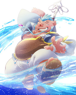 Rating: s
ID: 5546591
Date: 2025-05-03 16:45:23 -0400
Status: active
Score: 6
4:5 anthro belly blue_hair brown_body brown_fur clothing elemental_manipulation footwear fur ganglie_(tas) grin hair hi_res lifewonders male mammal monk nunutaro3 overweight sandals shoes smile solo staff suid suine sus_(pig) tokyo_afterschool_summoners tusks water water_manipulation wild_boar post #5546591