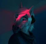 Rating: s
ID: 2236735
Date: 2020-04-30 12:17:52 -0400
Status: active
Score: 65
anthro biped blue_eyes clothing equid equine feathers fur hair hi_res horse light lighting looking_away male mammal neon neon_lights portrait riche sepulte solo synthwave white_body white_fur white_hair post #2236735
