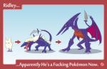 Rating: s
ID: 593368
Date: 2015-01-26 23:43:22 -0500
Status: active
Score: 23
2011 absurd_res alien all_fours ambiguous_gender avian black_eyes blue_body blue_scales chart claws crossover directional_arrow dragon ellipsis evolution evolution_chart feral fur group hi_res humor little_birdie_(metroid) m-thirteen male membrane_(anatomy) membranous_wings metroid mythological_creature mythological_scalie mythology nintendo pokeball pokemon purple_body purple_scales red_eyes ridley scales scalie size_difference space_dragon_(metroid) tail tongue tongue_out white_body white_fur wings yellow_eyes yellow_sclera post #593368