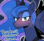 Rating: s
ID: 4849736
Date: 2024-06-13 09:22:00 -0400
Status: active
Score: 247
blush bodily_fluids english_text equid equine female feral friendship_is_magic hasbro horn icey_(artist) lol_comments mammal my_little_pony mythological_creature mythological_equine mythology pomf princess princess_luna_(mlp) royalty solo sweat text unicorn wing_boner winged_unicorn wings post #4849736