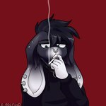 Rating: s
ID: 5179271
Date: 2024-11-13 11:28:11 -0500
Status: active
Score: 37
1:1 animated anthro black_body black_clothing black_fur blue_eyes cigarette clothing colored difis ear_piercing facial_piercing fur gradient_fur gynomorph hair hoodie intersex lagomorph leaning leporid lilith_(bxnny) mammal multiple_piercings nose_piercing nose_ring piercing portrait rabbit ring_piercing septum_piercing septum_ring short_hair short_playtime smoking smoking_cigarette solo submissive submissive_gynomorph submissive_intersex topwear trans_(lore) trans_woman_(lore) white_body white_fur post #5179271
