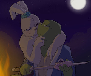 2013 3_fingers anthro anthro_on_anthro ashitarimai campfire clothing duo eye_contact fire fur holding_object holding_weapon lagomorph leonardo_(tmnt) male male/male mammal melee_weapon moon outside rabbit reptile robe scalie teenage_mutant_ninja_turtles turtle usagi_yojimbo weapon white_fur
Rating: Safe
Score: 3
User: Mario69
Date: August 19, 2017 2013 3_fingers anthro anthro_on_anthro ashitarimai campfire clothing duo eye_contact fire fur holding_object holding_weapon lagomorph leonardo_(tmnt) male male/male mammal melee_weapon moon outside rabbit reptile robe scalie teenage_mutant_ninja_turtles turtle usagi_yojimbo weapon white_fur
Rating: Safe
Score: 3
User: Mario69
Date: August 19, 2017