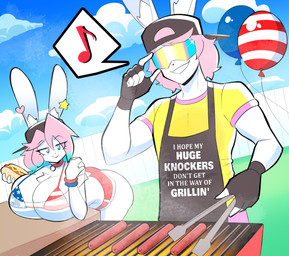 Rating: s
ID: 5686414
Date: 2025-07-04 17:50:30 -0400
Status: active
Score: 41
2024 4th_of_july :> absurd_res american_flag_bikini anthro apron backwards_baseball_cap backwards_hat balloon baseball_cap bell bell_collar big_breasts bikini black_apron black_baseball_cap black_clothing black_fingerless_gloves black_gloves black_handwear blue_eyes blue_hair bottomwear breast_rest breasts busty_boy_(lore) chest_tuft cleavage closed_smile clothed clothing cloud collar day digital_drawing_(artwork) digital_media_(artwork) duo english_description english_text eye_through_hair eyebrow_through_hair eyebrows eyelashes eyelashes_through_hair female fence fingerless_gloves flag_bikini food fur furgonomic_baseball_cap furgonomic_hat furgonomic_headwear furgonomics gloves grass grill hair handwear hat headgear headwear hi_res holidays hot_dog hotpants huge_breasts inflatable inner_ear_fluff j_(theycallhimcake) jingle_bell jingle_bell_collar lagomorph leporid long_ears looking_at_another male male_(lore) mallkin mammal mouth_closed multicolored_eyes multicolored_hair musical_note musical_symbol pb_(theycallhimcake) pink_eyes pink_hair plant rabbit red_bottomwear red_clothing red_hotpants red_shorts shirt shorts sky smile speech_bubble swimwear symbol t-shirt text text_on_apron text_on_clothing theycallhimcake tongs tools topwear translucent translucent_clothing translucent_hair translucent_shirt translucent_t-shirt translucent_topwear tuft two-piece_swimsuit two_tone_eyes two_tone_hair united_states_of_america visor white_body white_fur yellow_clothing yellow_shirt yellow_t-shirt yellow_topwear post #5686414