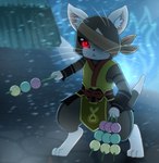 Rating: s
ID: 3444765
Date: 2022-07-13 16:53:11 -0400
Status: active
Score: 42
anthro black_sclera blizzard_(weather) capcom clothed clothing dango_(food) dark_body dark_fur detailed_background digitigrade dipstick_tail eye_glint felid felyne fire food front_view full-length_portrait fur glint gloves_(marking) holding_food holding_object leg_markings lynian male mammal markings melynx monster_hunter outside palico parody portrait red_eyes snow snowing socks_(marking) solo standing_here_meme tail tail_markings vavacung whiskers post #3444765