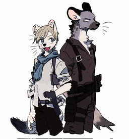 Rating: s
ID: 5068437
Date: 2024-09-22 23:17:38 -0400
Status: active
Score: 24
2024 alternate_species anthro axian6777 belt black_bottomwear black_clothing black_pants blue_eyes blue_scarf bottomwear brown_clothing brown_shirt brown_topwear capcom clothed clothed_anthro clothed_female clothed_male clothing digital_drawing_(artwork) digital_media_(artwork) dipstick_tail domestic_ferret duo female female_anthro fingers fur furrification grey_body grey_fur gun hair hi_res hyena inner_ear_fluff jake_muller male male_anthro mammal markings multicolored_body multicolored_fur mustelid musteline narrowed_eyes open_mouth pants pawpads ranged_weapon resident_evil scarf sherry_birkin shirt simple_background tail tail_markings topwear true_musteline tuft weapon weasel whiskers white_background white_body white_fur white_inner_ear_fluff post #5068437